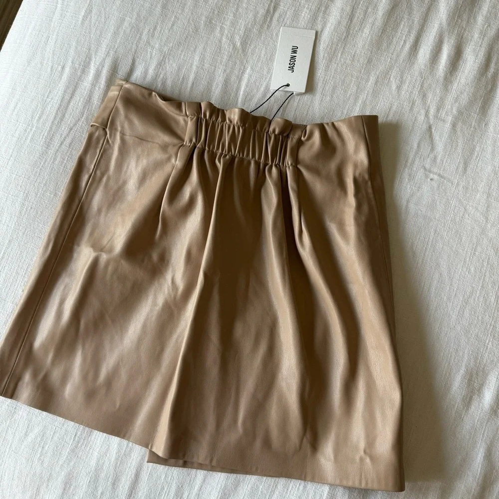 NWT Jason Wu Faux leather mini skirt - Picture 3 of 4